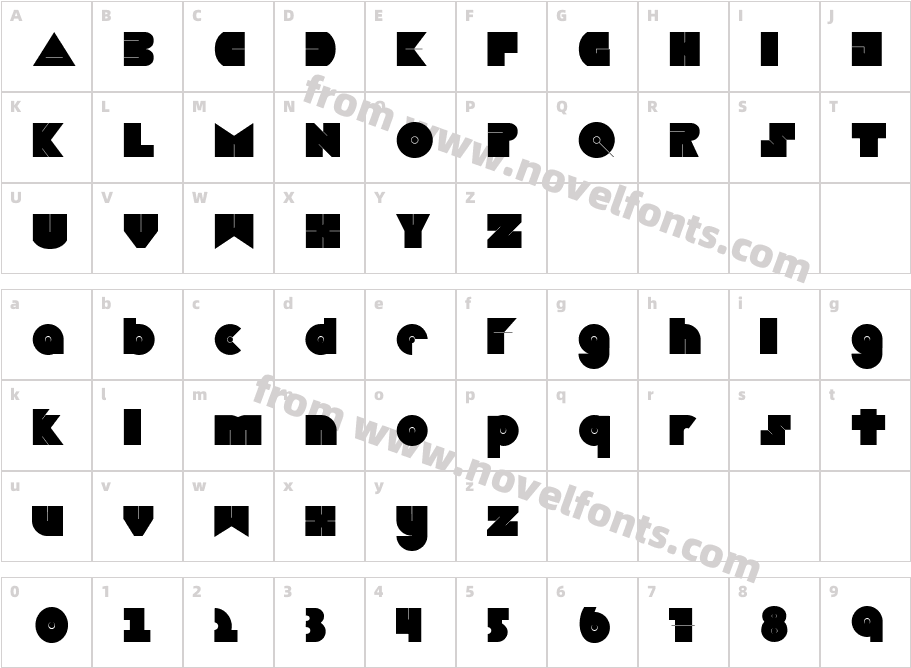 BoredomCharacter Map