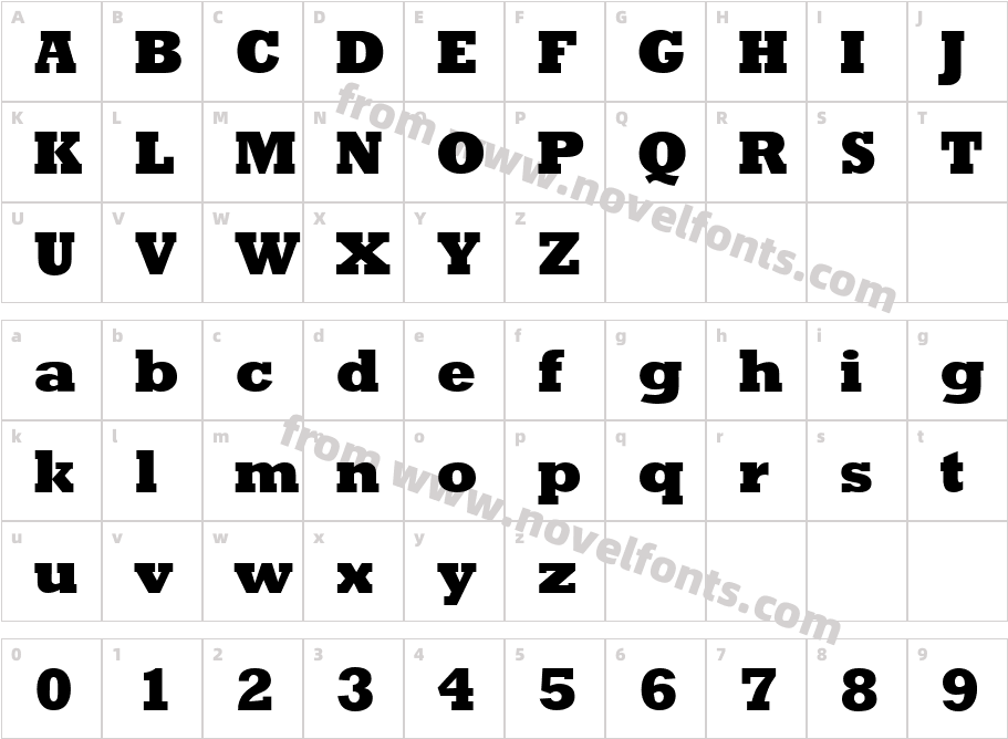 Rambault Extrabold RegularCharacter Map