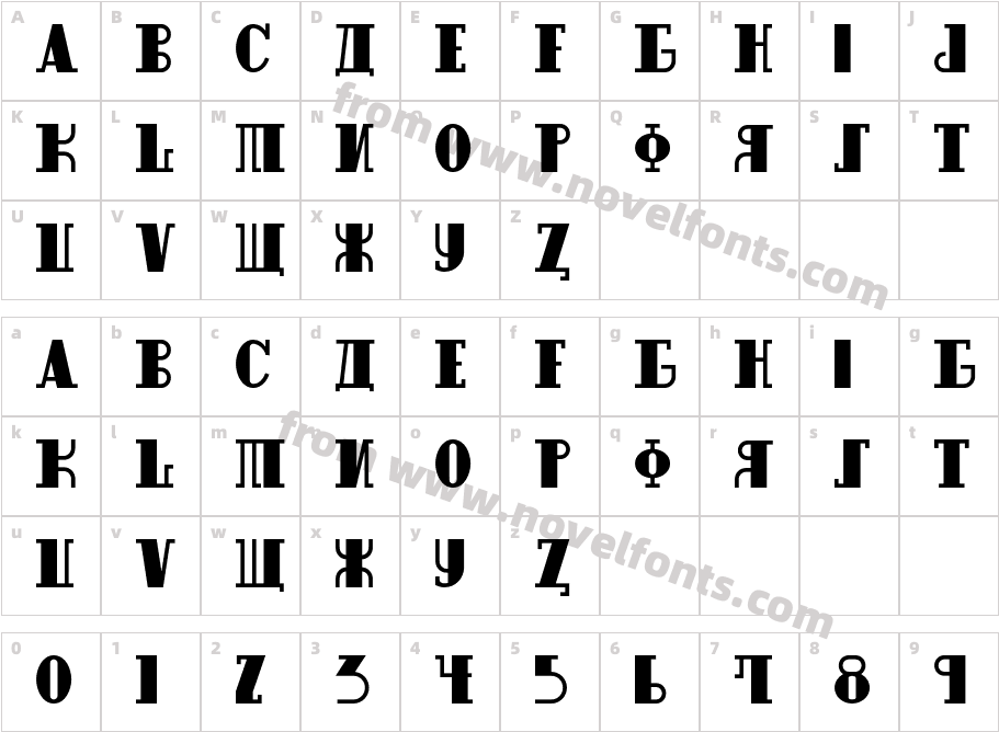 RaskalnikovNFCharacter Map