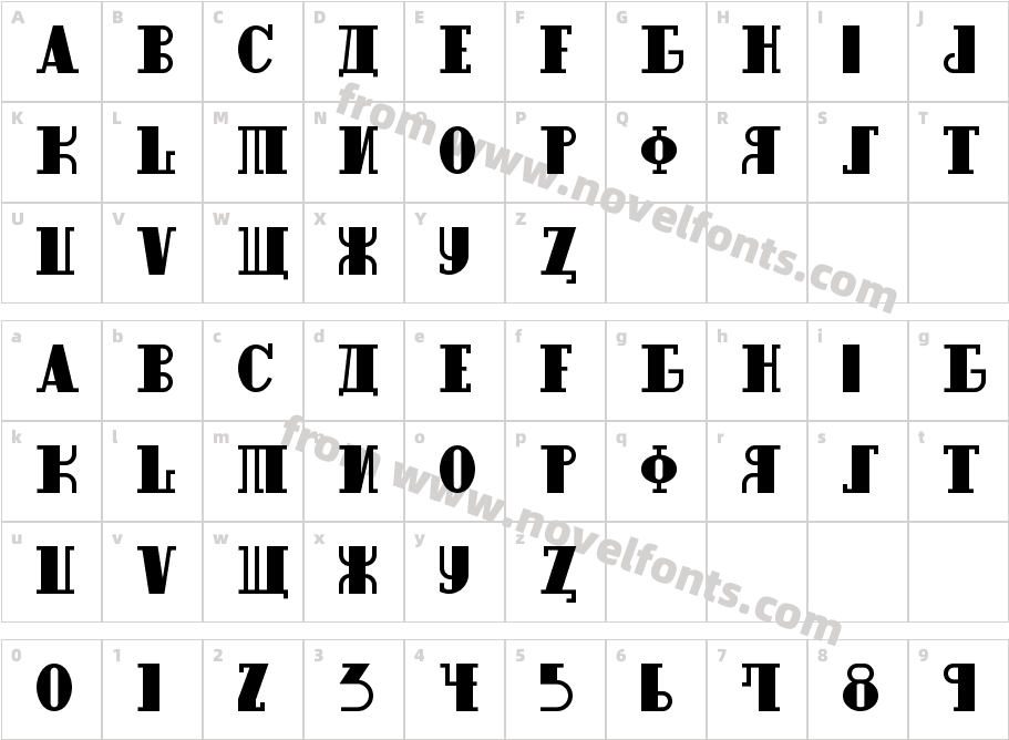 RaskalnikovNFCharacter Map