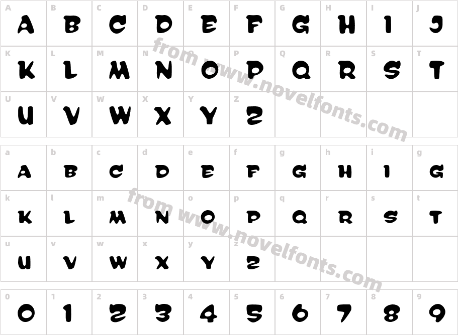 Reasonist MediumCharacter Map