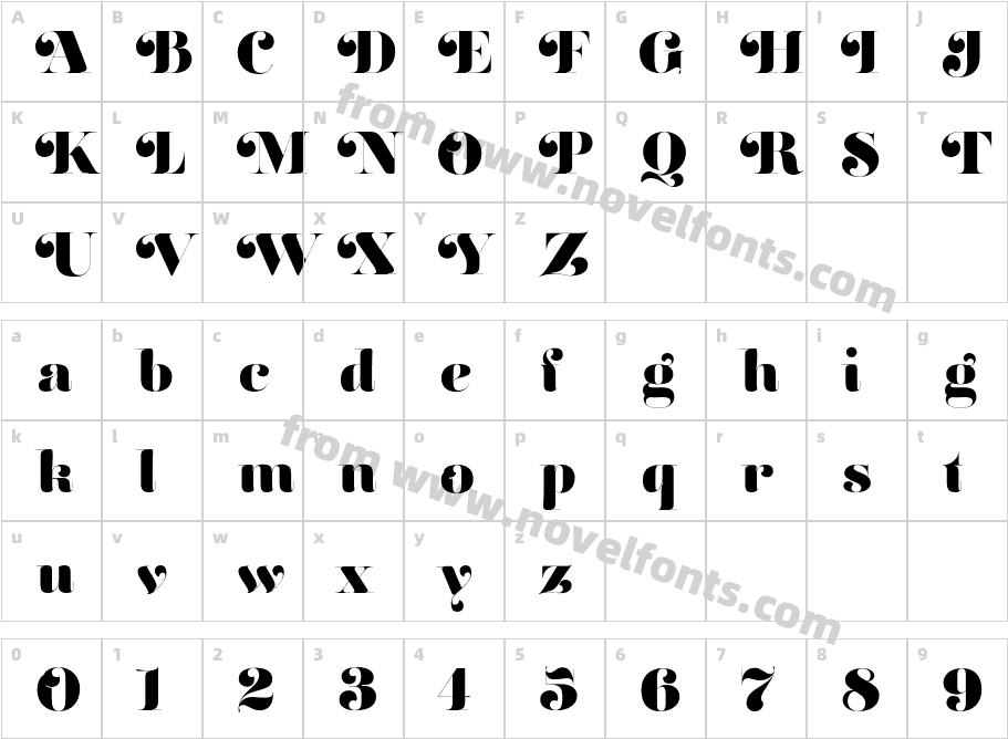 Reina72 StandardCharacter Map