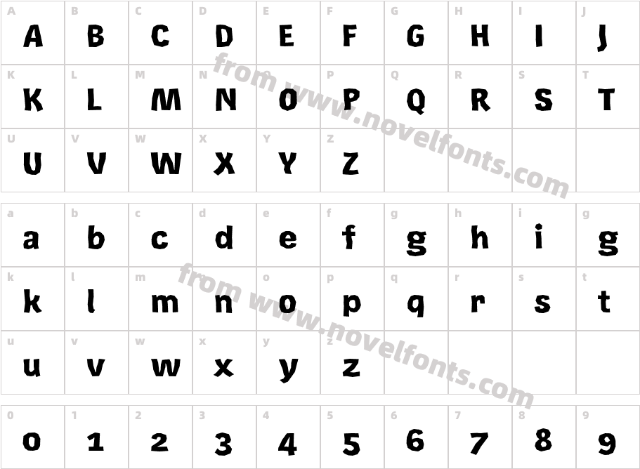 Rekord BlackCharacter Map