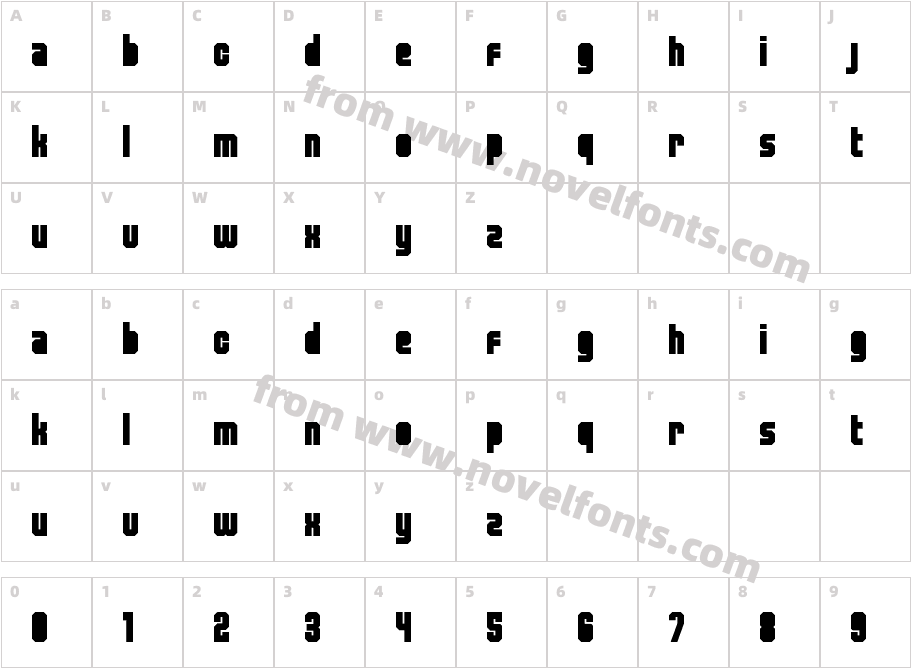 ReleasedCharacter Map