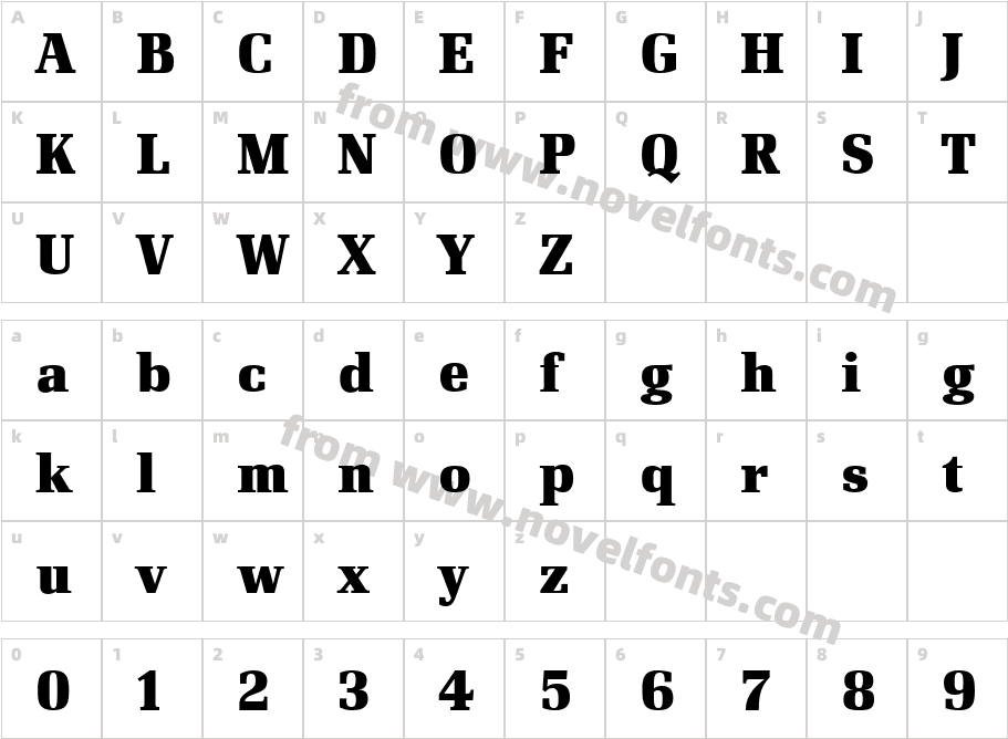 Renault MN BoldCharacter Map