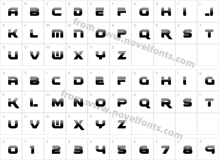 Renegado HalftoneCharacter Map