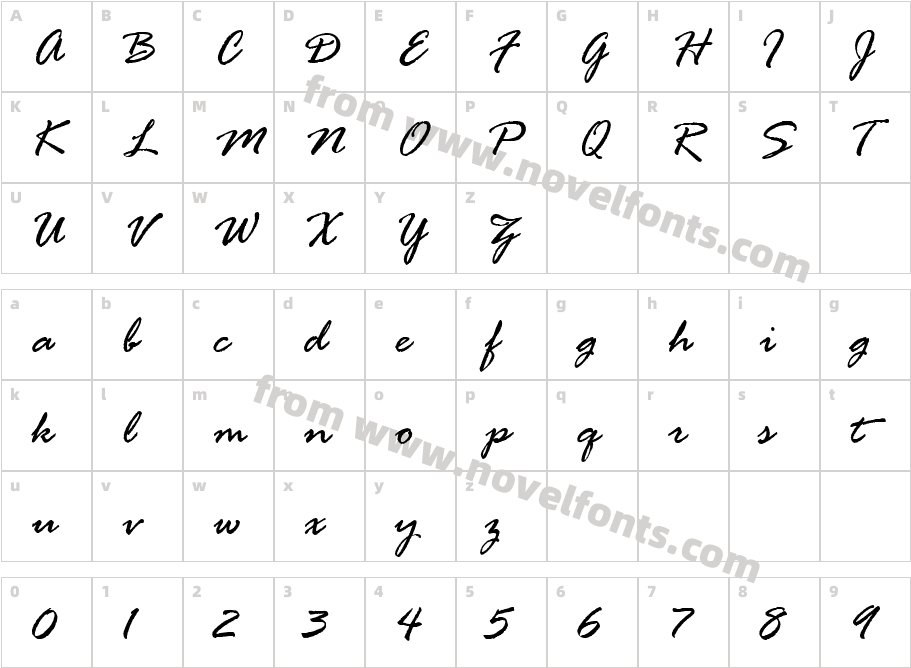 680-CAI978Character Map