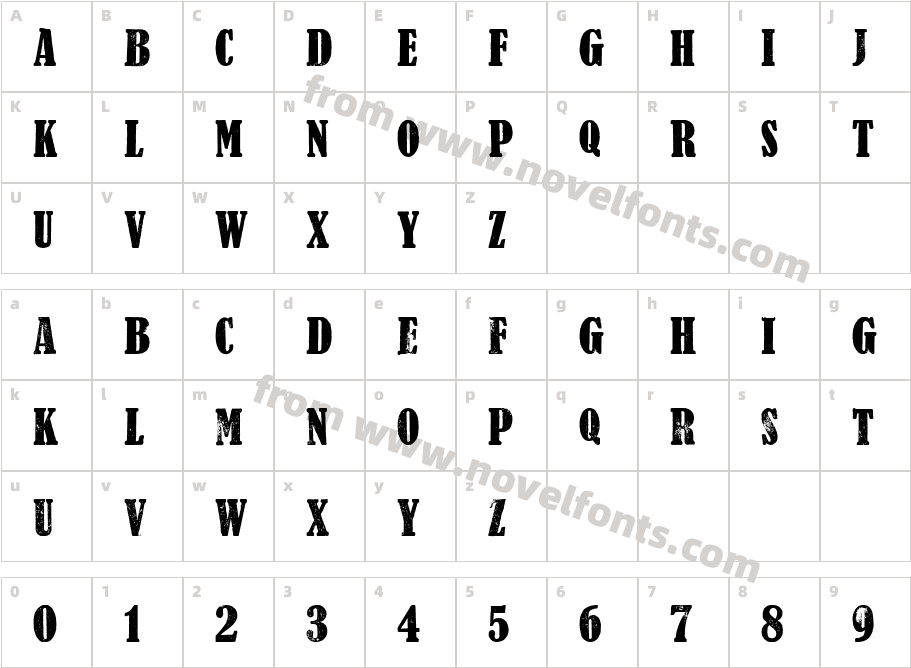 Reprise TitleCharacter Map