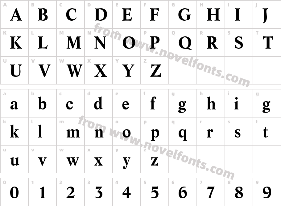 ResourceS Si BoldCharacter Map