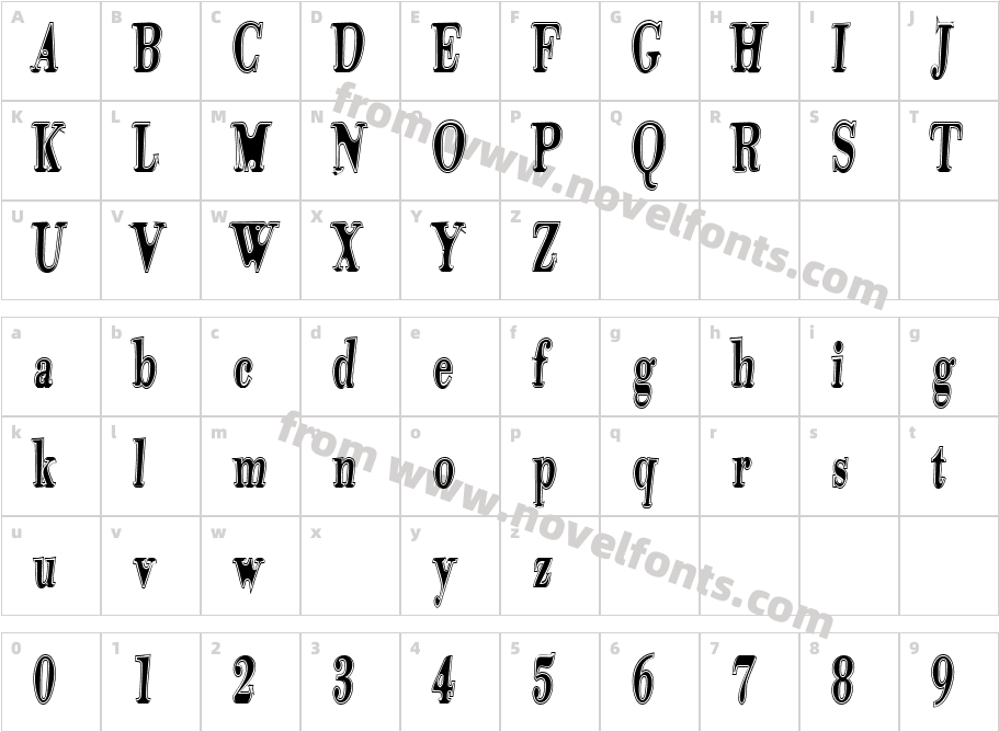 685-CAI978Character Map