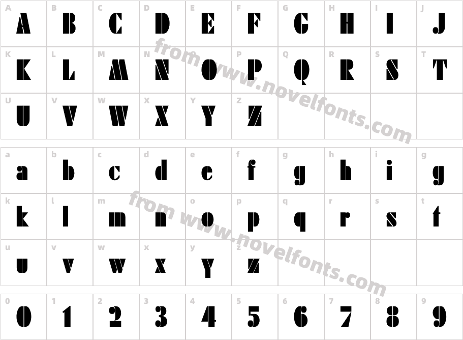 Rodchenko Cn BoldCharacter Map