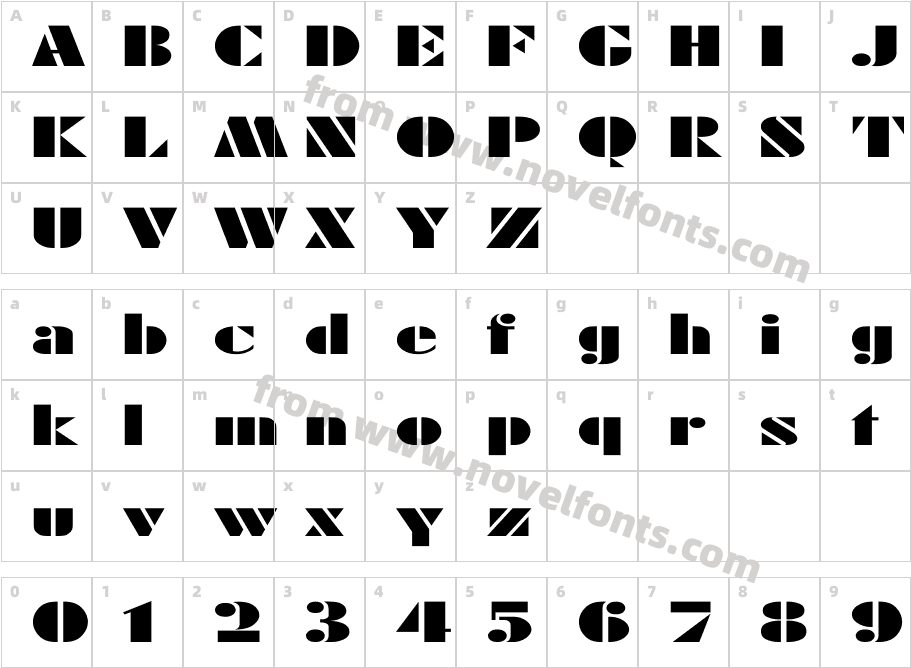 Rodchenko ExCharacter Map