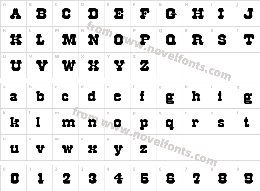 RoddingCharacter Map