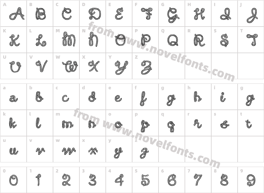 Rodeo RoundupCharacter Map