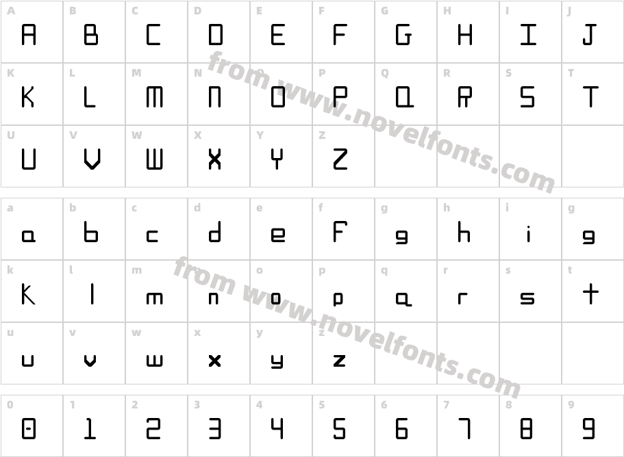 Rounded RegularCharacter Map