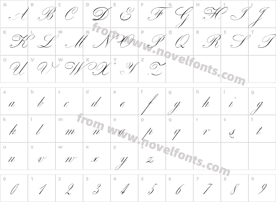 Royal Classic Light xPDFCharacter Map