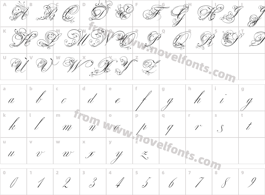 Royal Classic xPDFCharacter Map