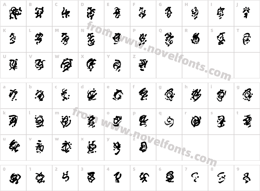 Runes of the DragonCharacter Map