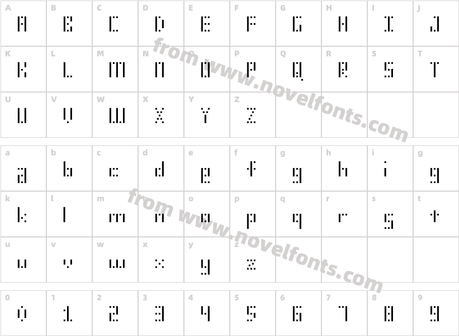 SMdot12yCharacter Map