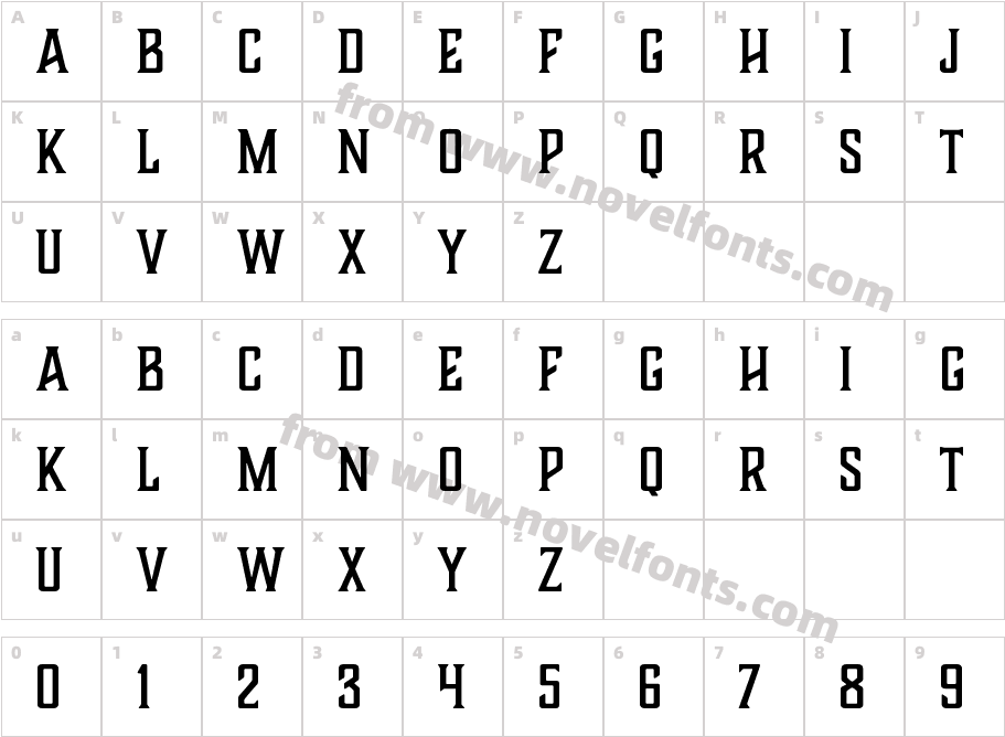 BoucherieBlockCharacter Map