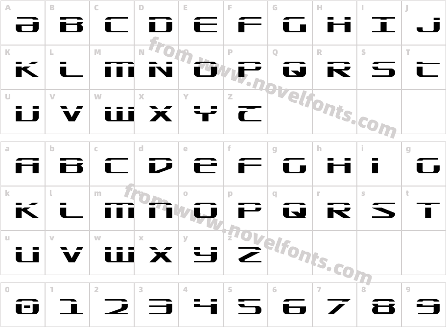 SDF LaserCharacter Map