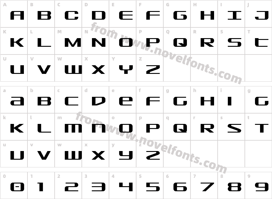 SDFCharacter Map