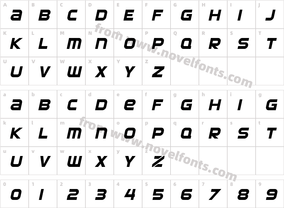 SF Automaton ObliqueCharacter Map