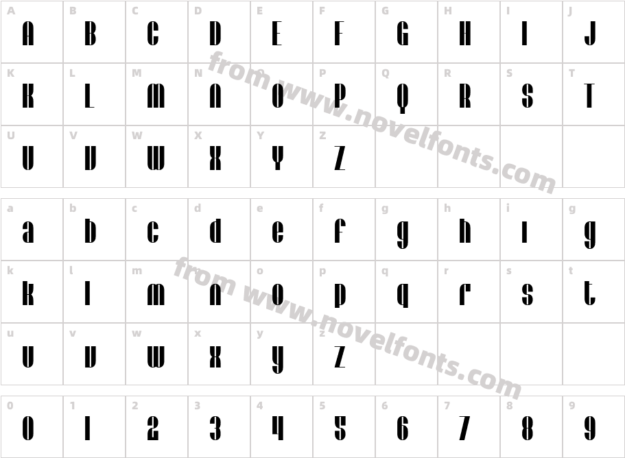 SF Baroquesque ExtendedCharacter Map