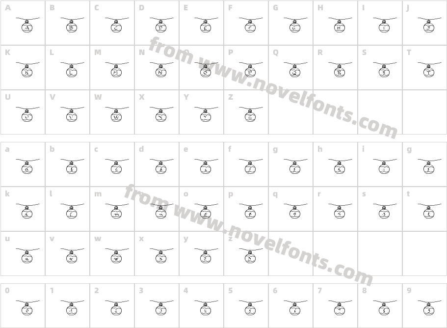 BoulenoelCharacter Map