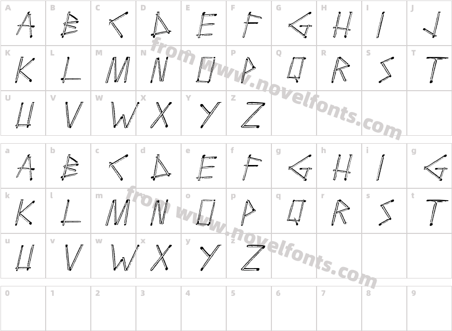 Boutefeu ItalicCharacter Map