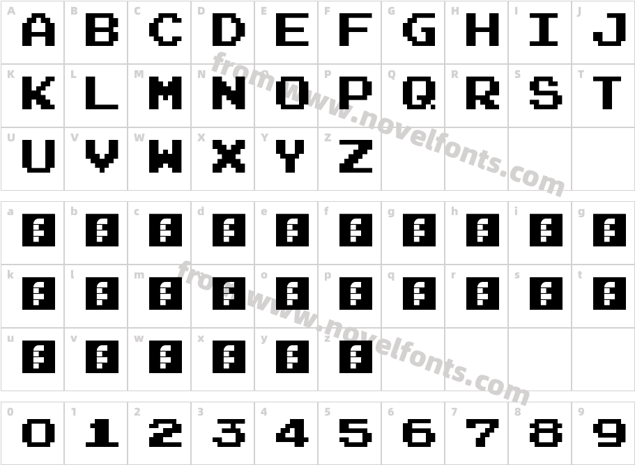 SMB2J RegularCharacter Map