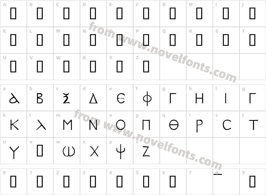 SP DoricCharacter Map