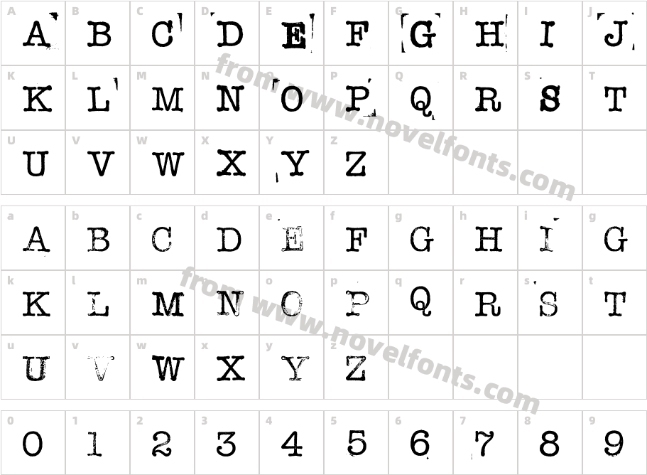 STAMPWRITER KITCharacter Map