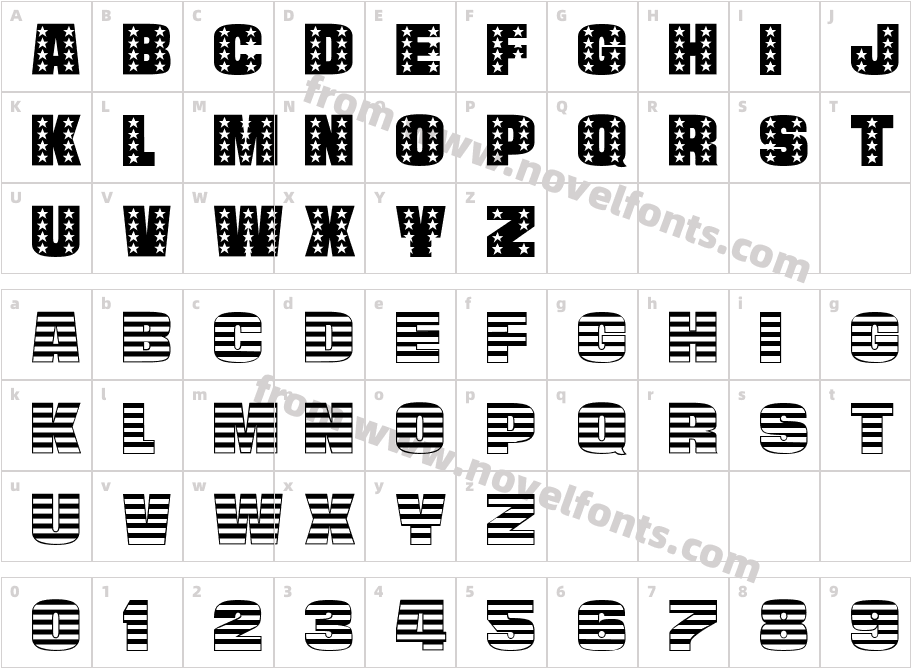 STANLEY RegularCharacter Map