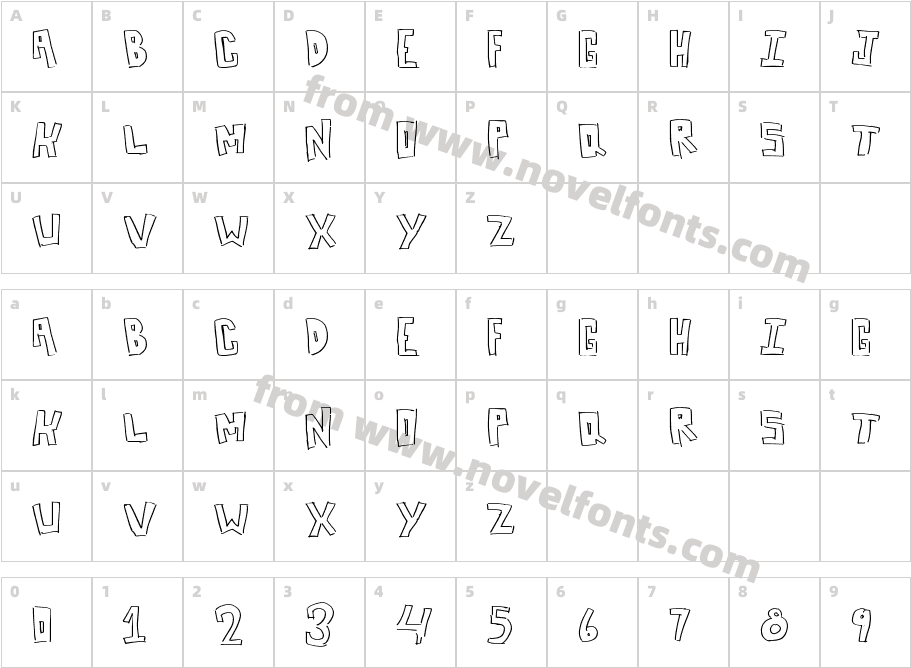 BoxLinesCharacter Map