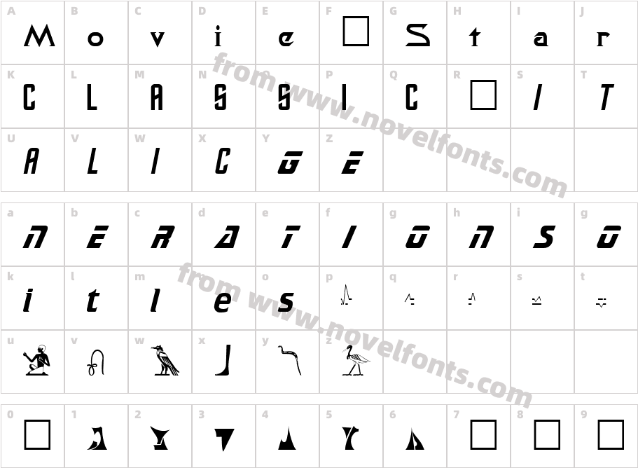 Safari PlainCharacter Map