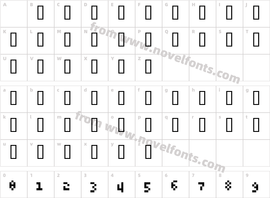 6pxCharacter Map