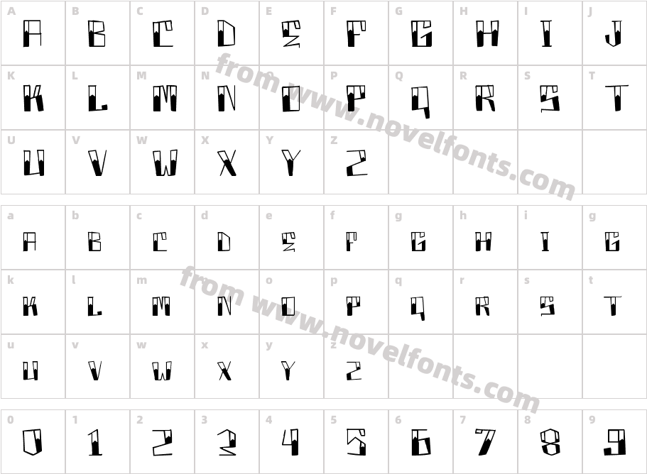 BoxProject!Character Map