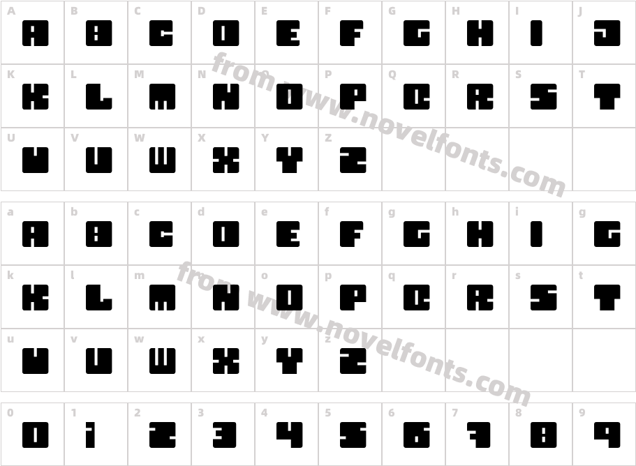 BoxyCharacter Map