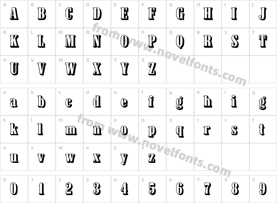 SaloonCharacter Map