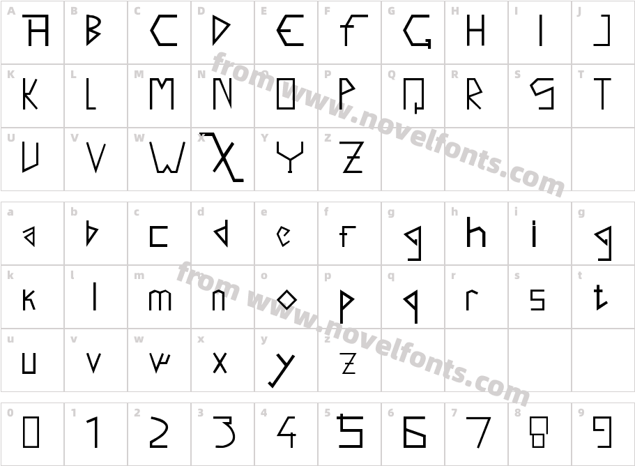 SaltoCharacter Map