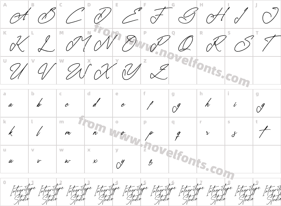 Salvatores DEMO VERSIONCharacter Map