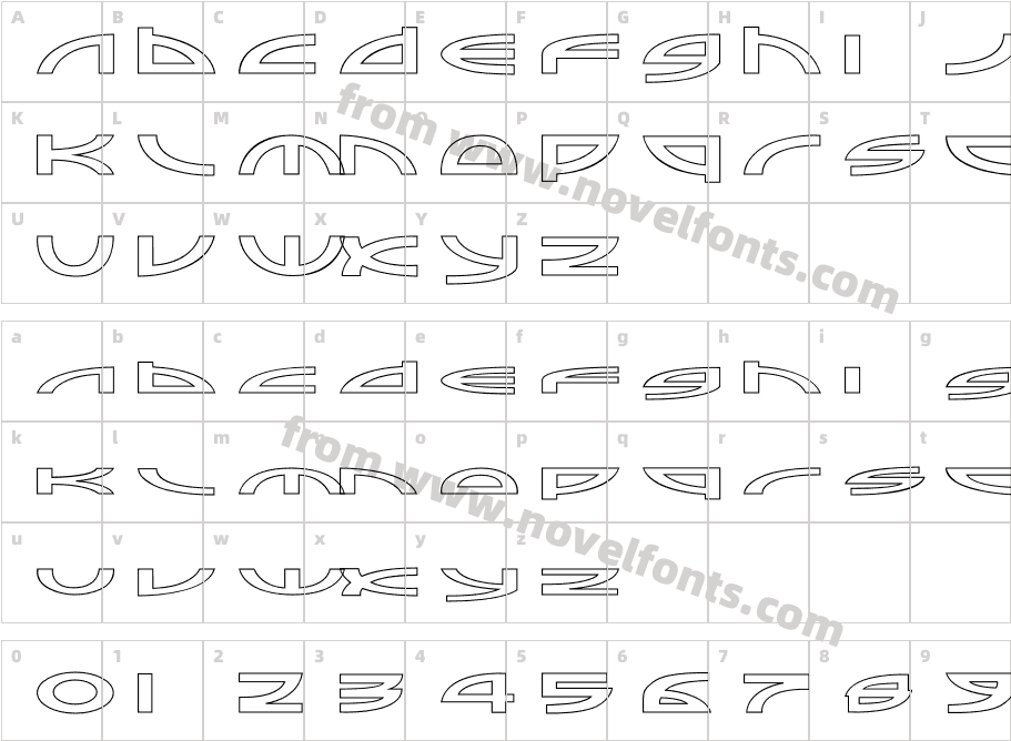 Sampler OutlineCharacter Map