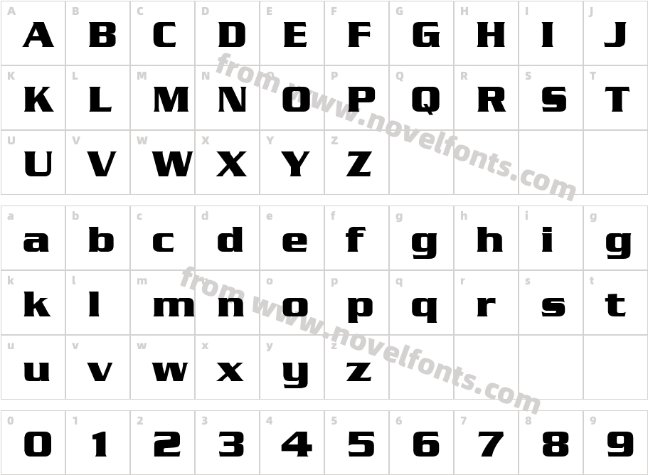 SarentinoCharacter Map