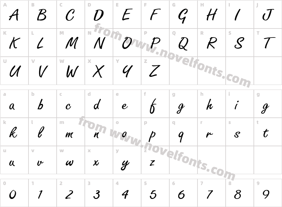 Satori Regular ttnormCharacter Map