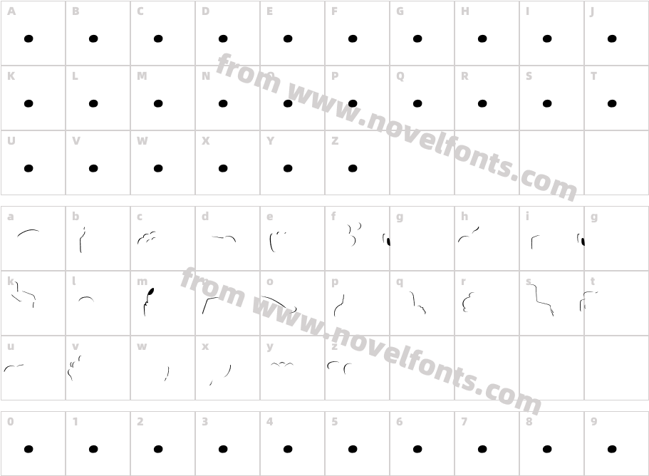 Sauna Dingbats HighlghtCharacter Map