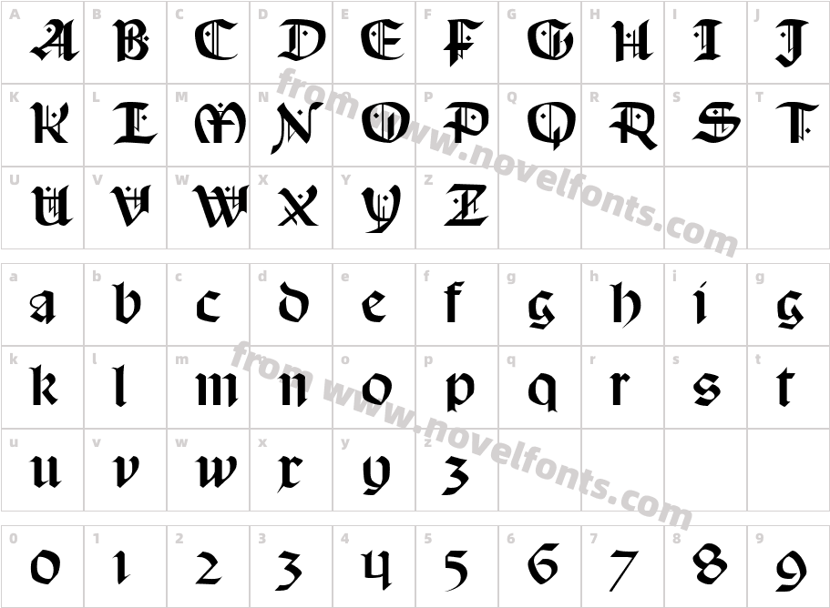 Schampel BlackCharacter Map