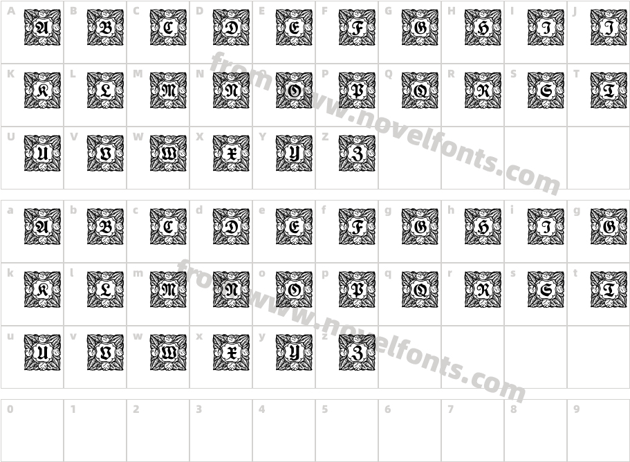 Schmuck Initialen 3Character Map