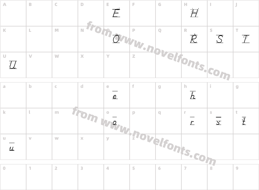 School Manuscript Arrows DemoCharacter Map