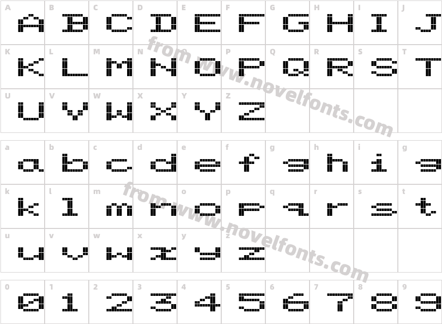 Screen Matrix ExtendedCharacter Map